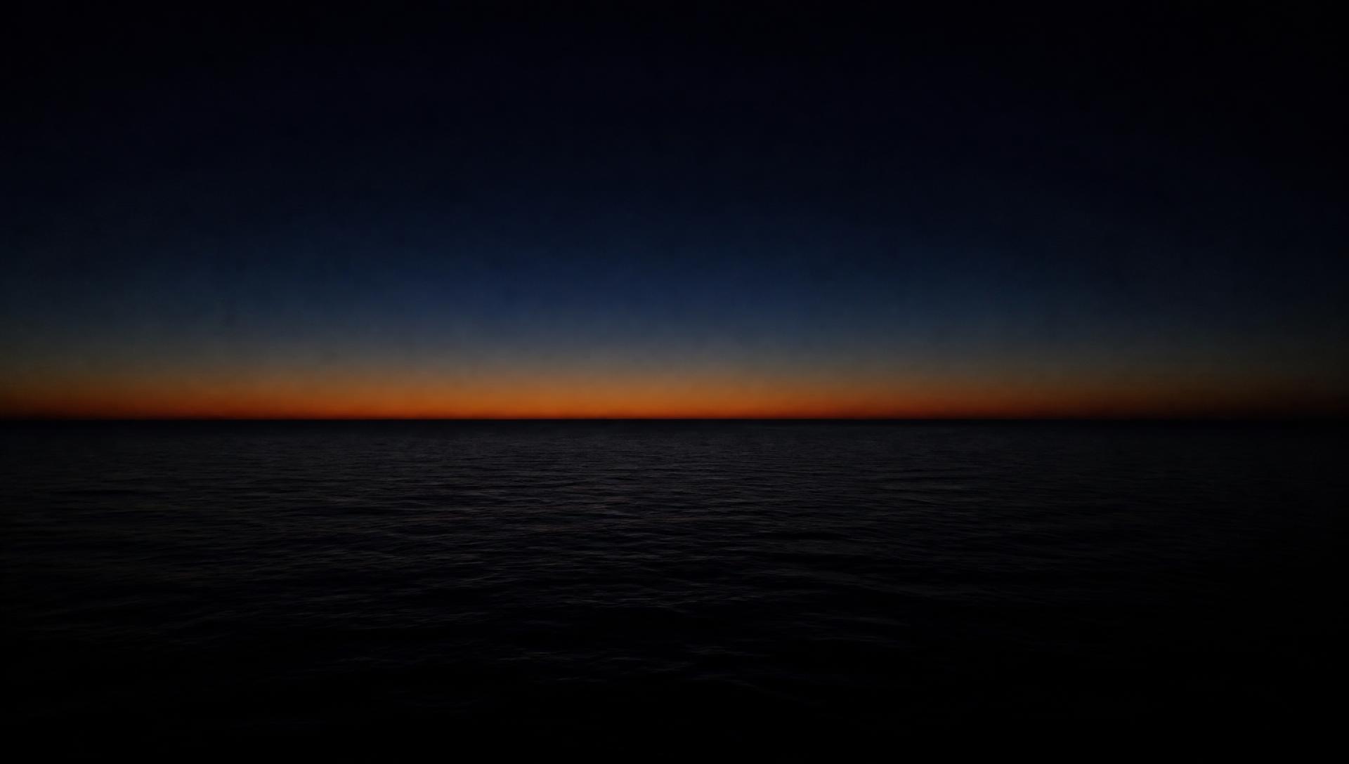 Pacific horizon at dusk